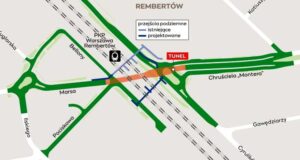 Plan tunelu i okolic w Rembertowie Fot. SZRM Warszawa